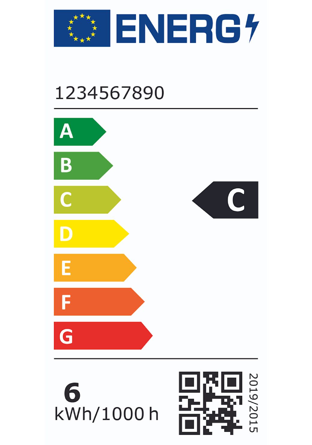 EU Energieeffizienz Label Beispiel