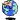 Illustration einer blauen Erde mit Pflaster