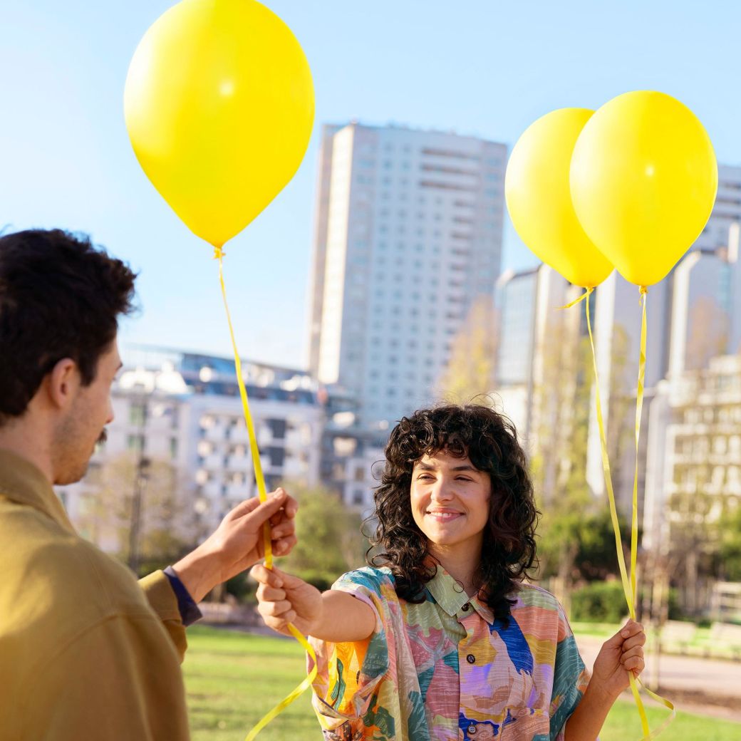 Kunden werben Ballons