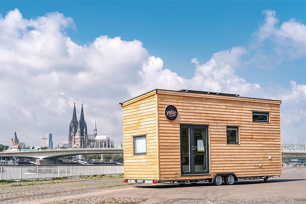 14qm großes Yello Tiny House aus nachhaltigen Materialien