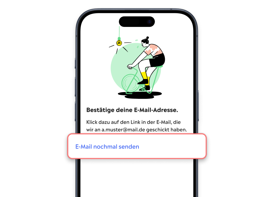 Bestätigungsseite des myEnergyKey