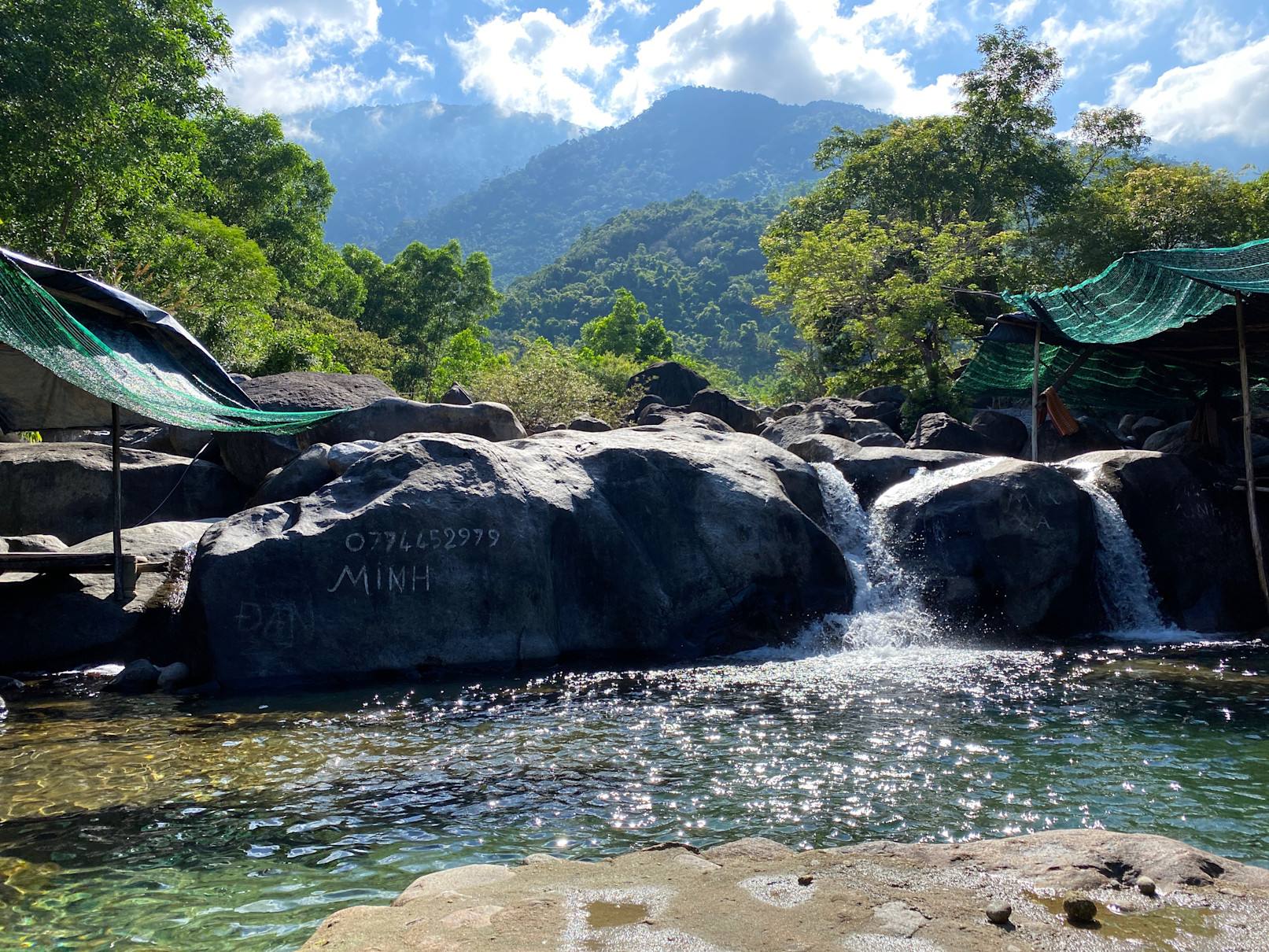 After this tent, there will be more wild places behind