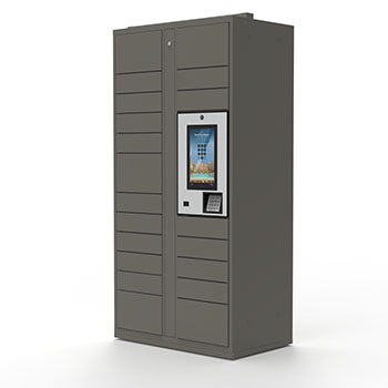 image of premier locker with large color touch screen and keypad