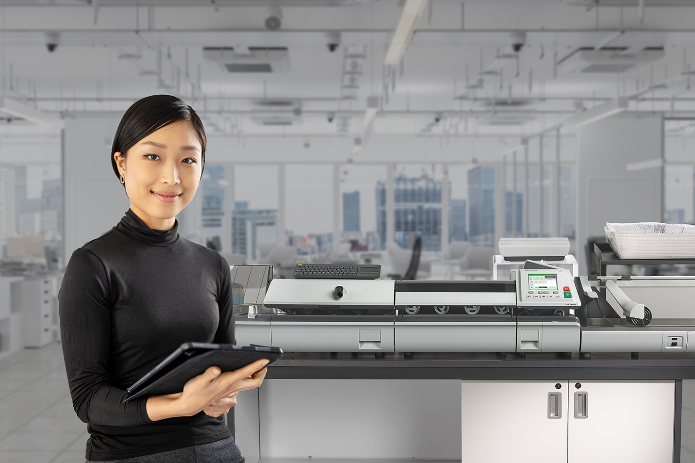 person franking machine