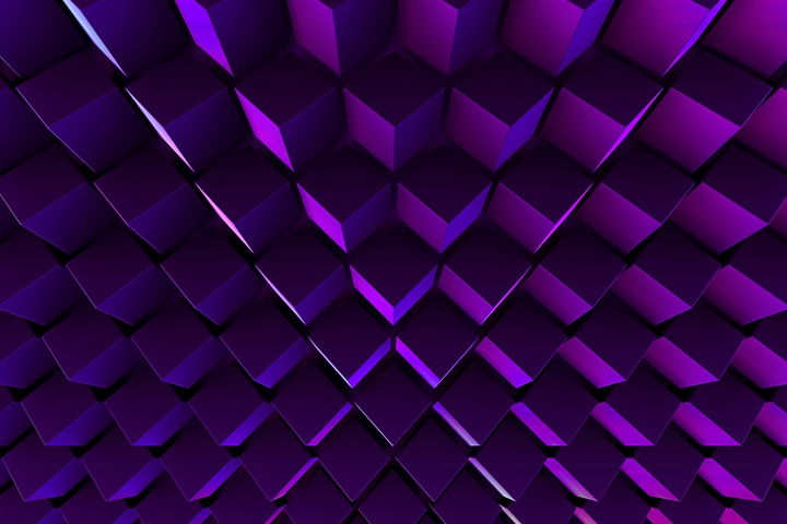 Abstract 3D minimalistic geometrical background of cubes
