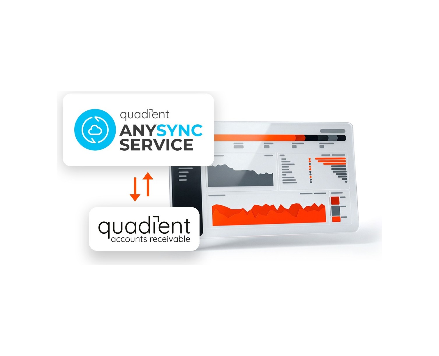 Quadient AR integrated with any ERP through Quadient AnySync