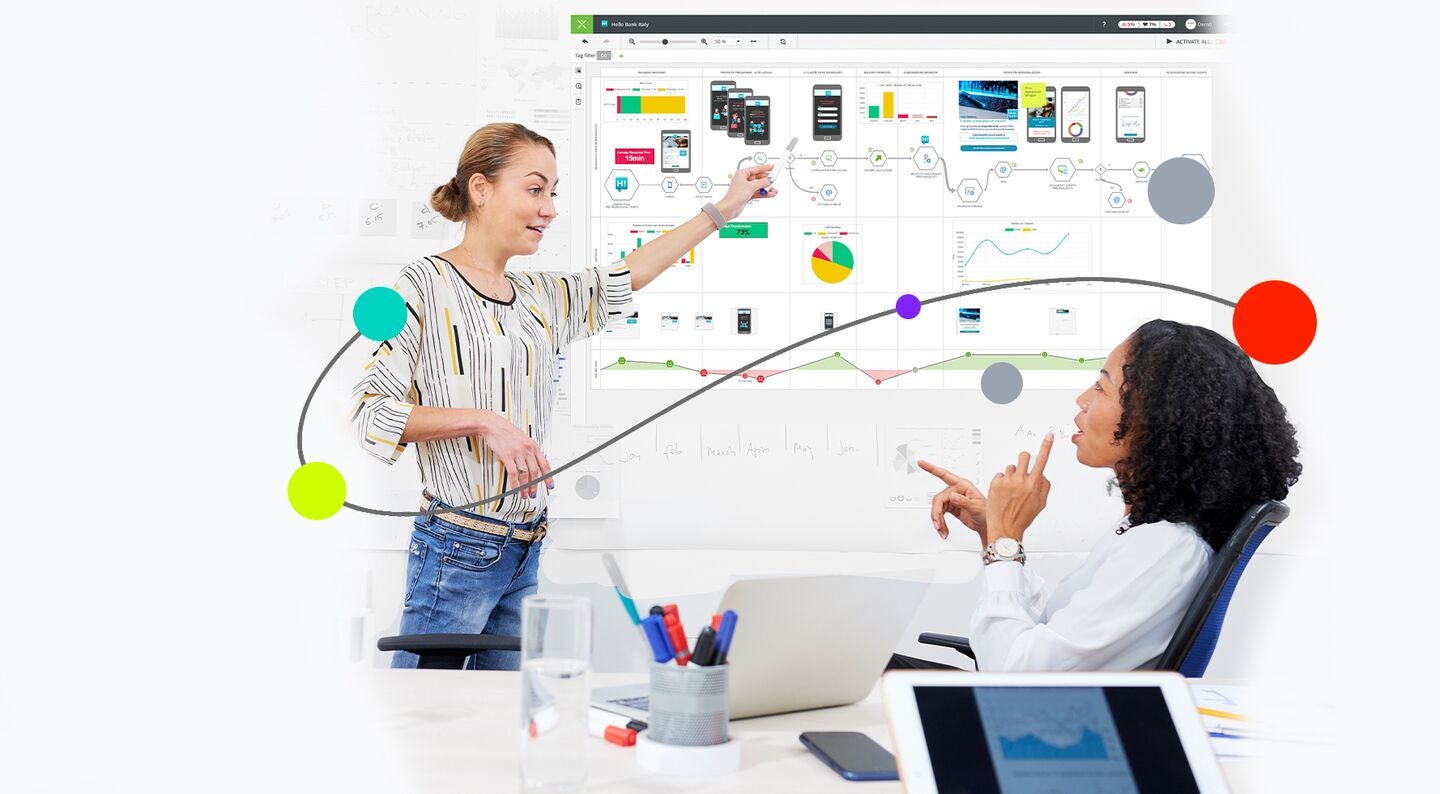 businesspeople-looking-at-journey-map