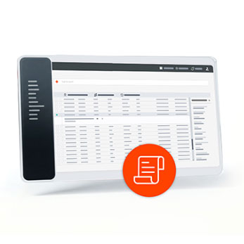AI generated user interface mock up showing Impress Invoice software.