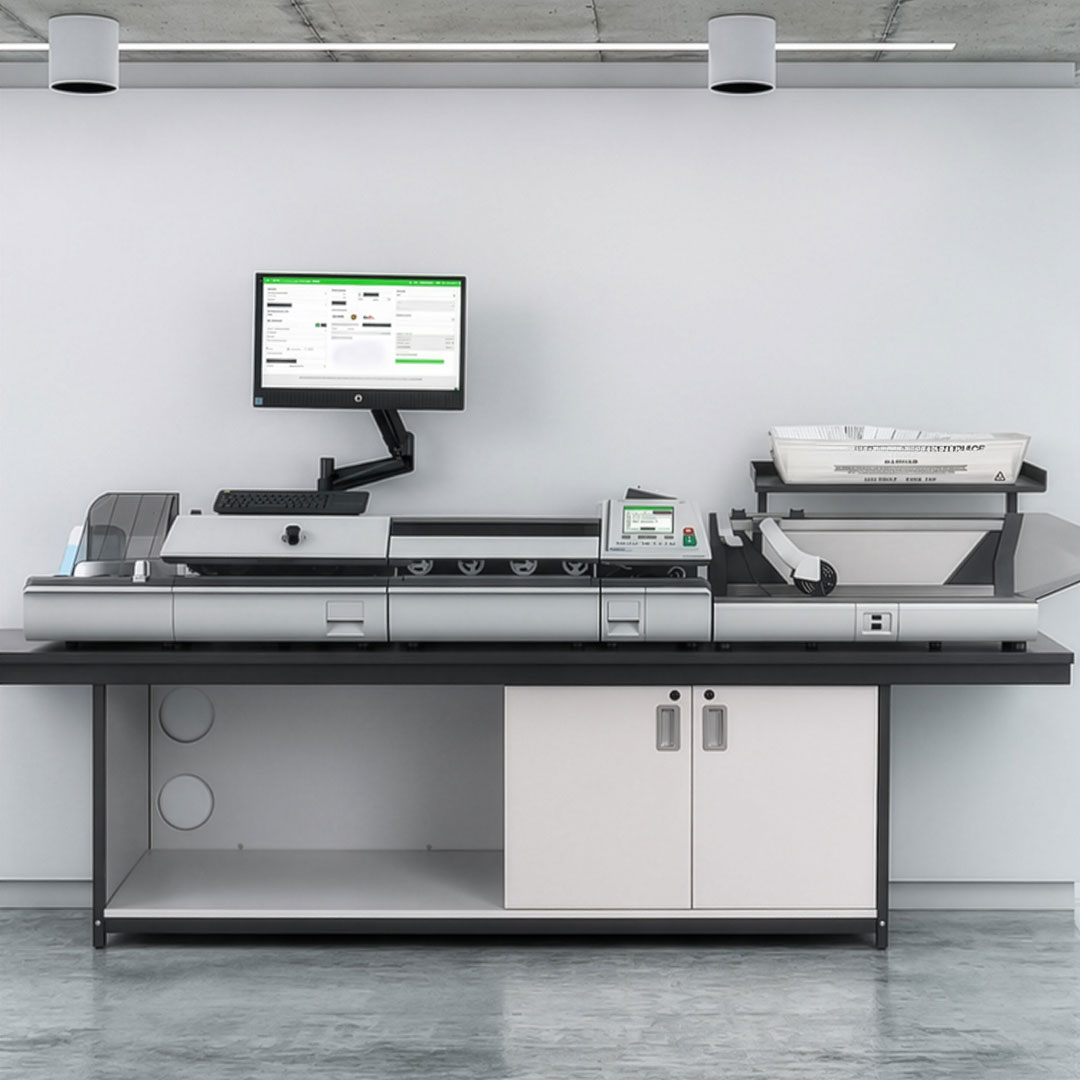 image of iX-9 machine on table in empty office