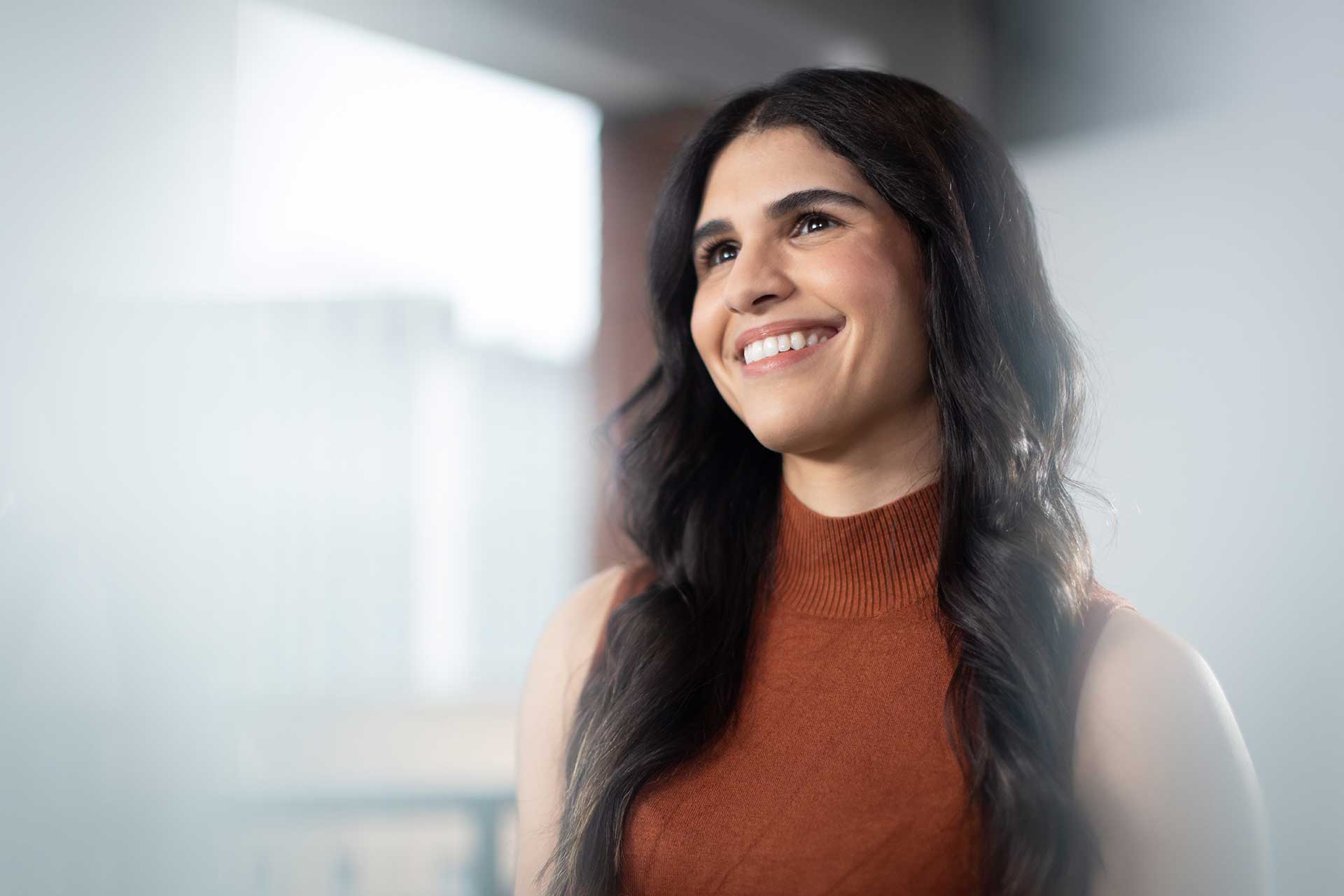 Image of Quadient employee looking confiden