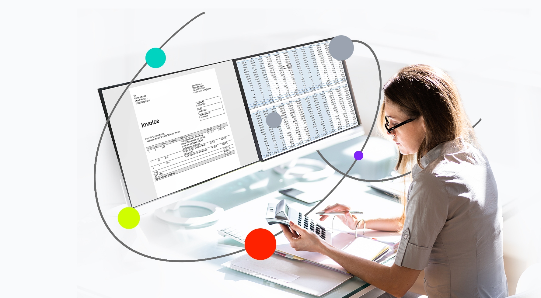 woman-creating-e-invoice
