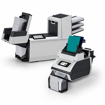 image of two folder inserter options from Quadient mailing systems