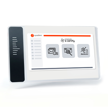 ecertify ui dashboard mockup