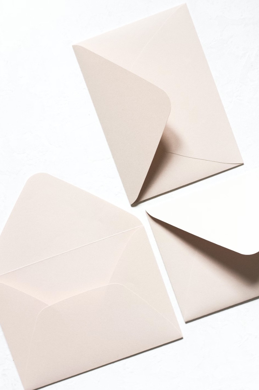 Envelopes on a table