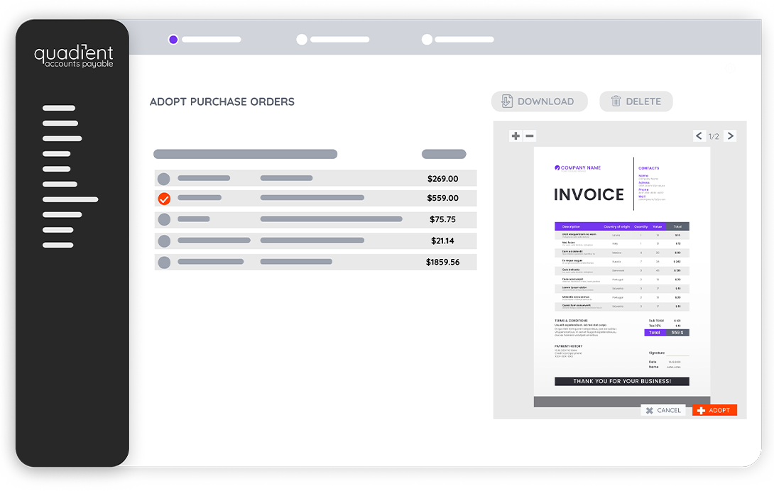 AP Invoice UI Screen