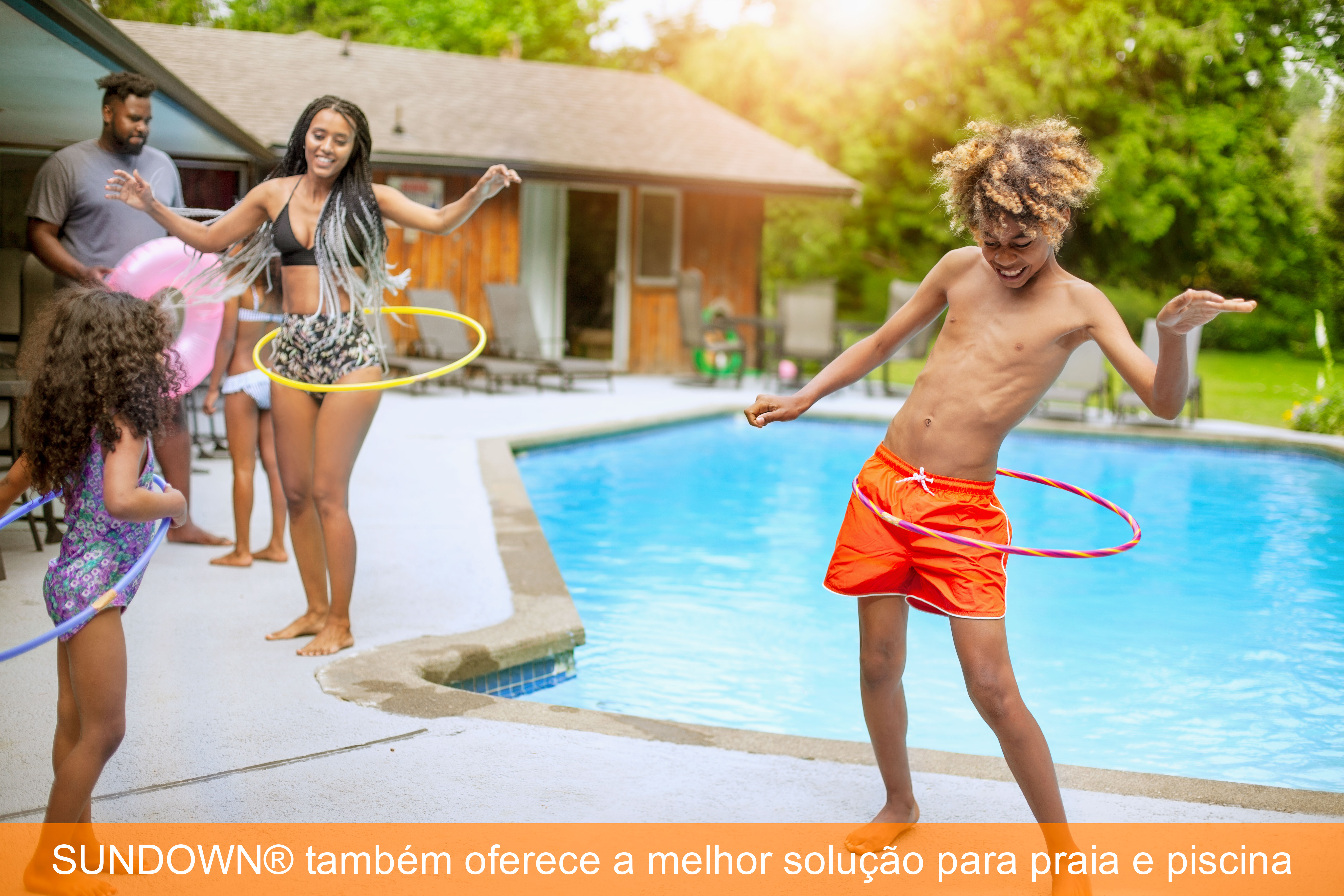 Sundown também oferece a melhor proteção para a praia e piscina