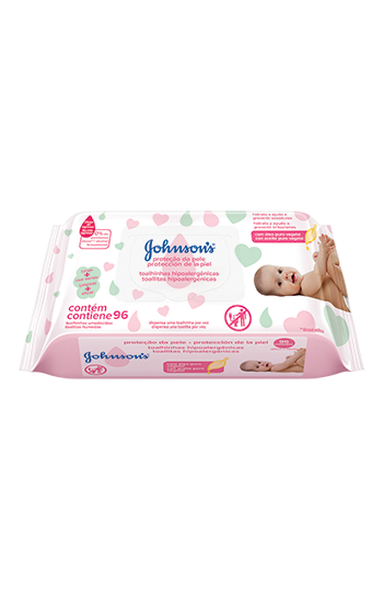 JOHNSON’S® Toalhinhas Hipoalergênicas Proteção da Pele