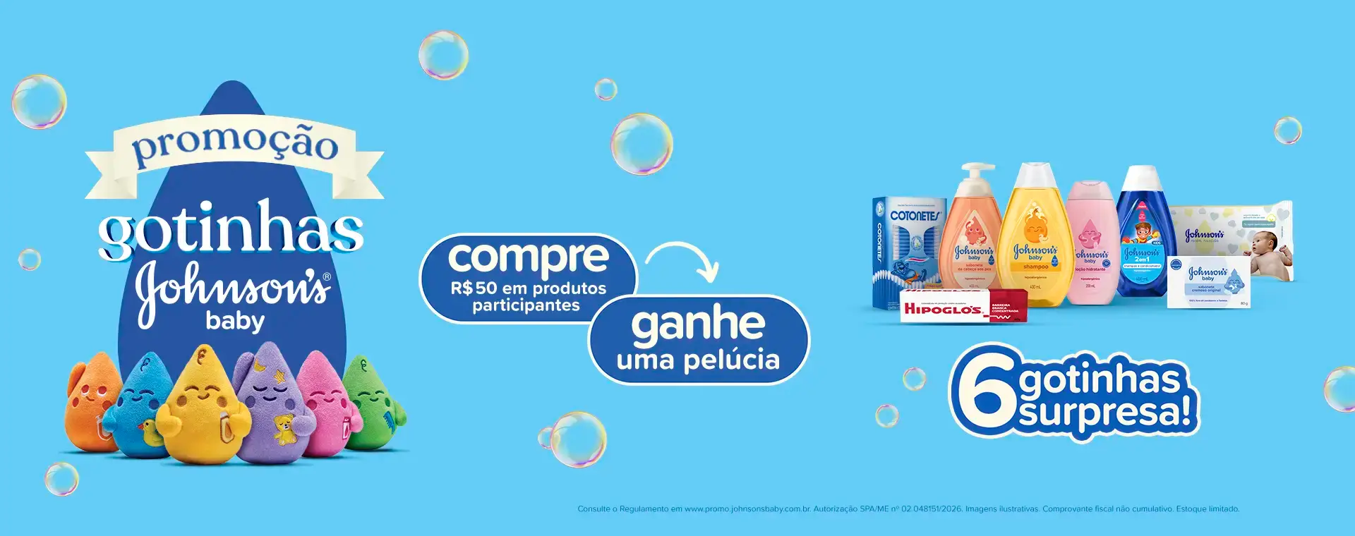 Promoção Gotinhas Johnson's Baby 