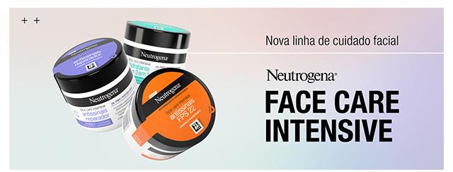 Nova linha de cuidado facial Neutrogena Face Care Intensive 