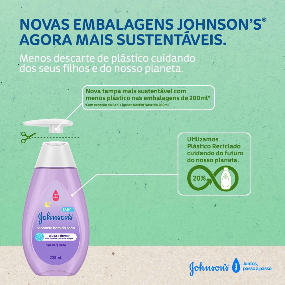 JOHNSON’S® Sabonete Líquido Hora Do Sono Sustentável