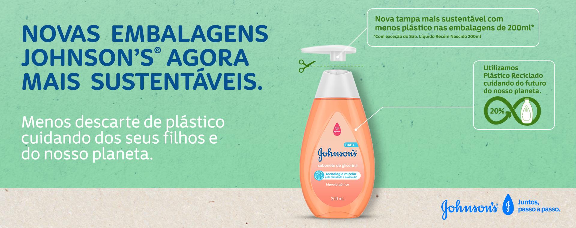 Johnson's Baby embalagens sustentáveis