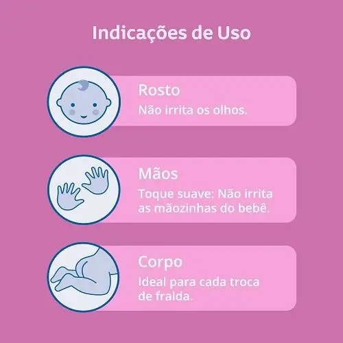 Taolhinhas umedecidas - indicação de uso