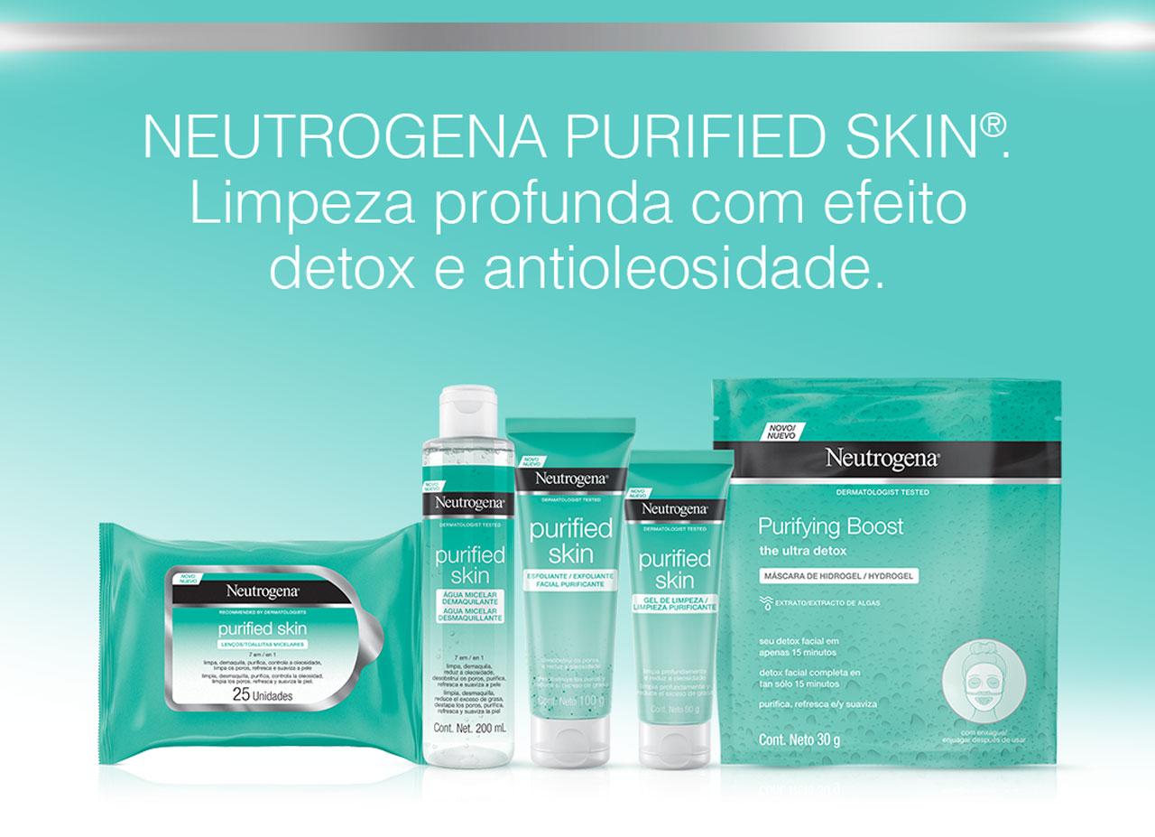 Limpeza profunda com efeito detox e antioleosidade.