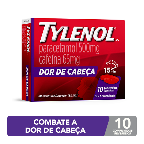 Tylenol dor de cabeça 10cps