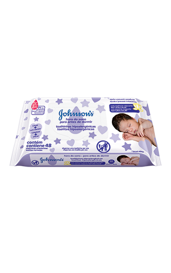 JOHNSON’S® Toalhinhas Hipoalergênicas Hora do Sono