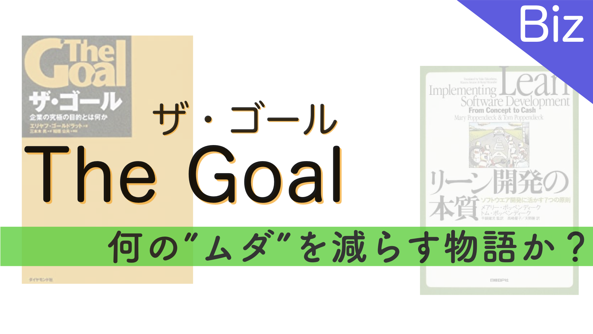 名著「ザ・ゴール」は、何の