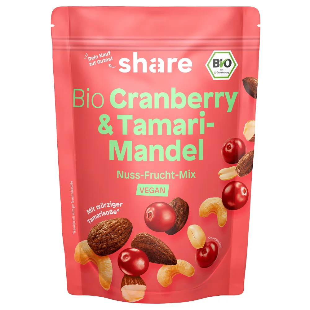 Bild des Produkts Bio Nuss-Frucht-Mischung Cranberry & Tamari-Mandel