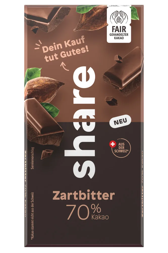 Bild des Produkts Schokoladentafel Zartbitter (70% Kakao)