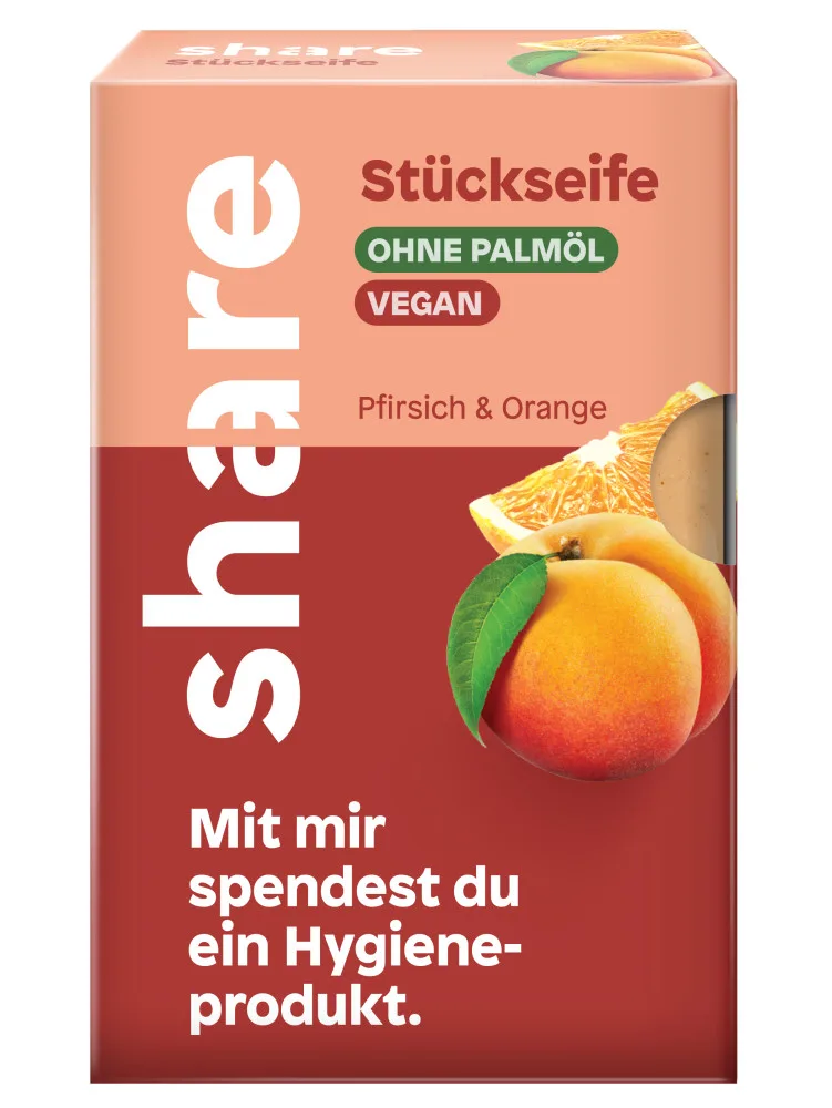 Bild des Produkts Stückseife Pfirsich & Orange 100g