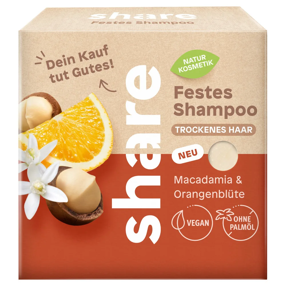 Bild des Produkts Festes Shampoo Macadamia & Orangenblüte