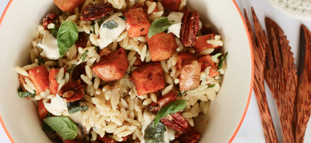 Sweet Potato and Blue Cheese Orzo