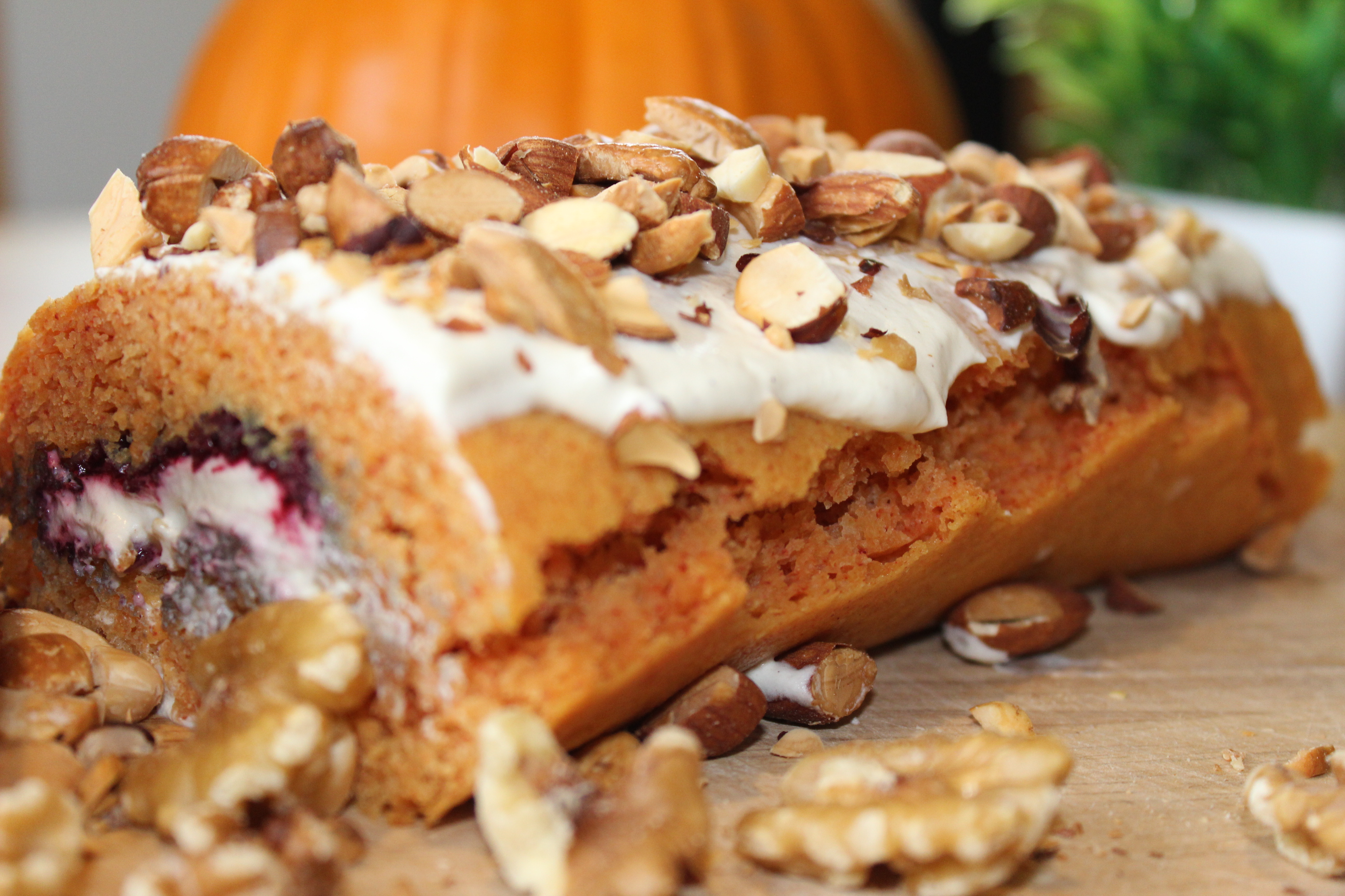Pumpkin Spiced Swiss Roll