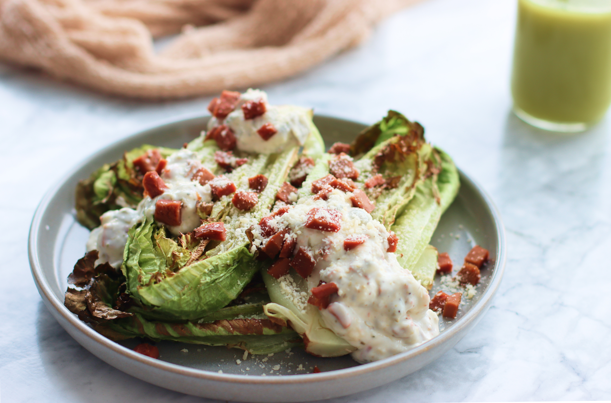 Grilled Little Gem Caesar Salad