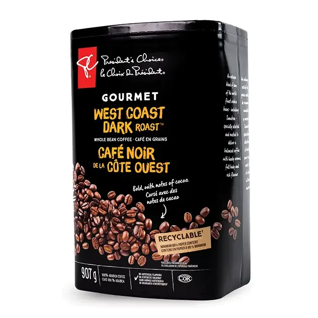 Aromapack of coffee beans