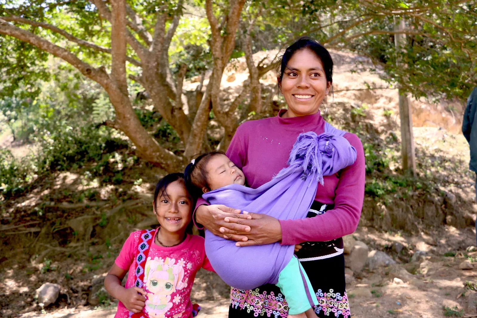 Photo of a mom with two kids