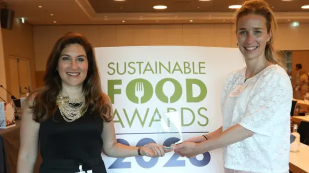image of two women at sustianble food awards