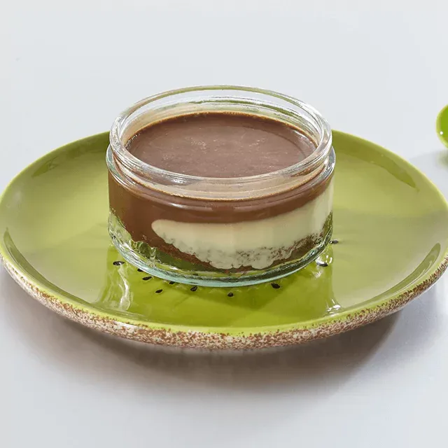 Small bowl of chocolate desert