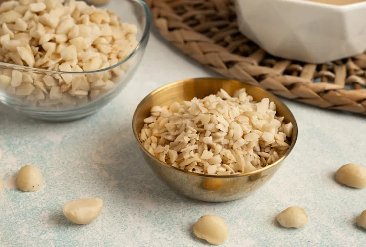 Macadamia Product Ingredients Tiles - Whole and Pieces