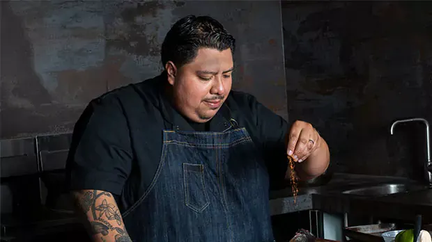 Middle shot of Chef Daniel Espinoza
