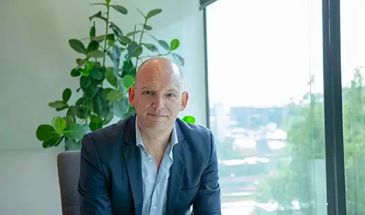 Close up photograph of Roel van Poppel, chief sustainability officer