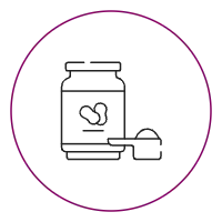 Protein powders and flour (Nuts) icon SVG