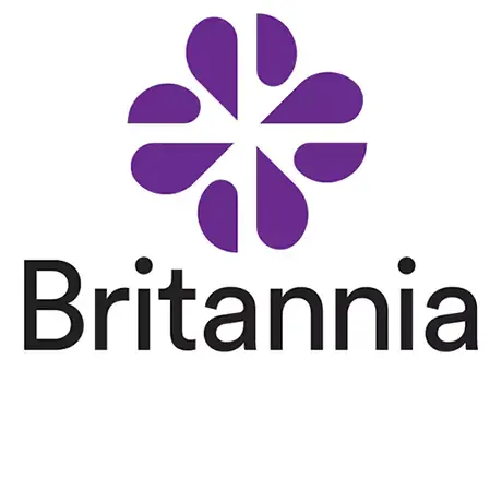 Britannia logo image text wrapper