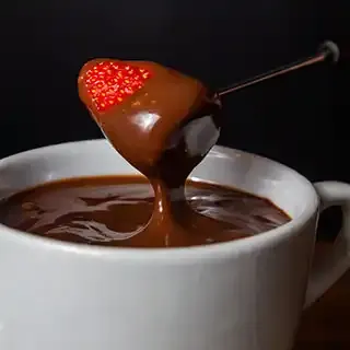 Strawberry dipped in chocolate