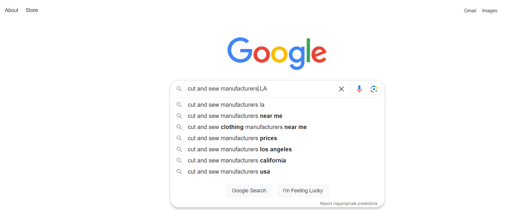 how to find cut and sew manufacturer