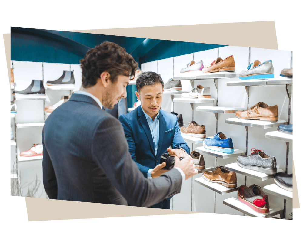 Sales and inventory management system for footwear brands