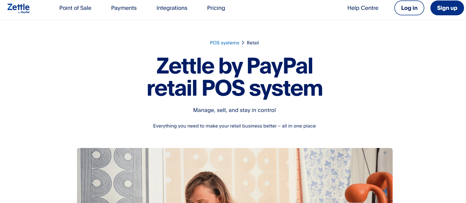 Zettle POS system for clothing business